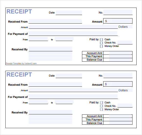 10 General Receipt Templates Free Samples Examples Format Sample Templates