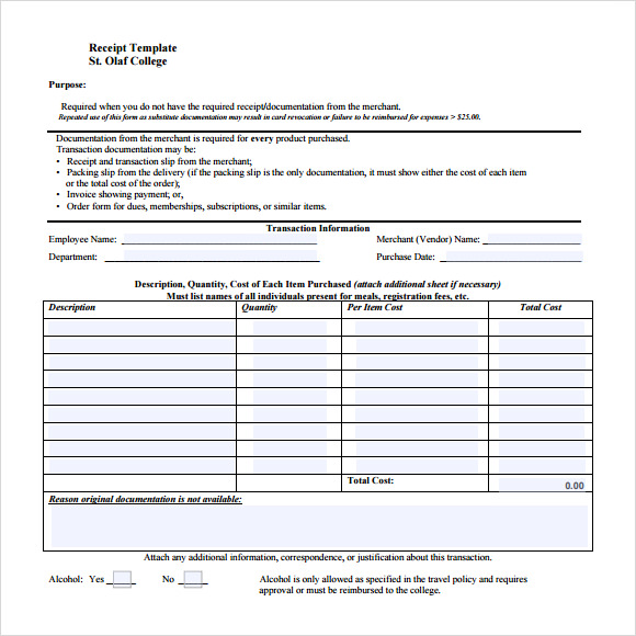 general receipt template pdf