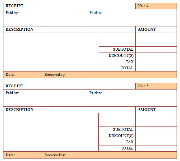 9 Sample Hotel Receipt Templates Download in Word & PDF 