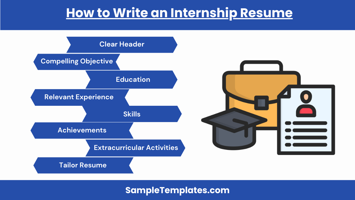 how to write an internship resume