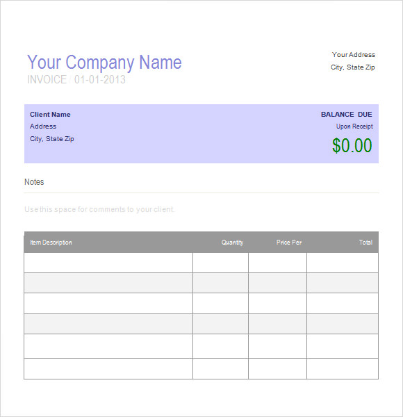 free 16 basic invoice templates in google docs google sheets excel