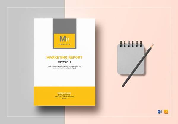 marketing report template in word