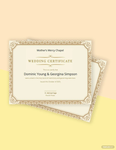 marriage certificate template1