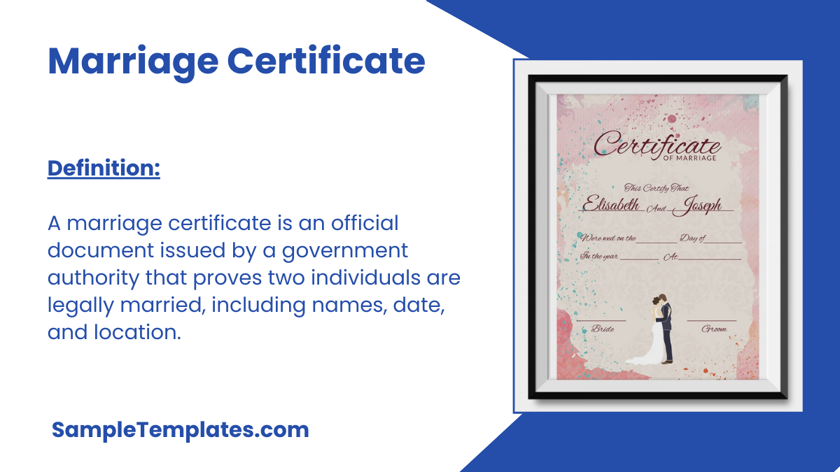 Marriage Certificate