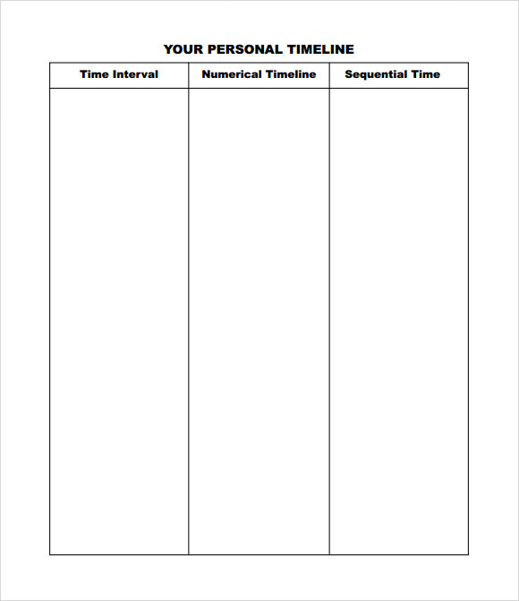 personal timeline template download