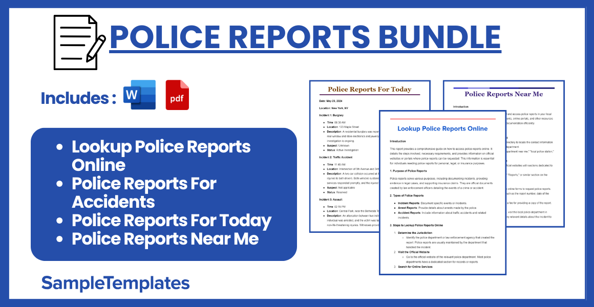 police reports bundle