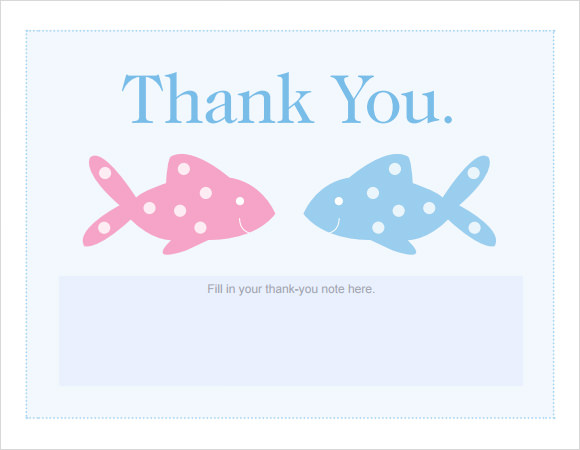 printable baby shower thank you cards free