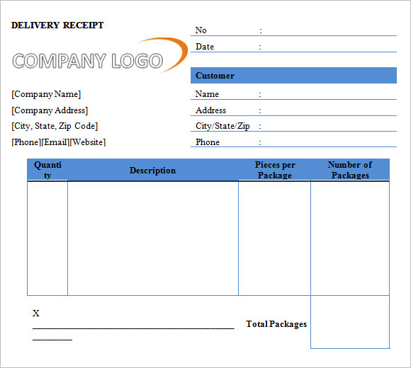 11 printable receipt templates free samples examples