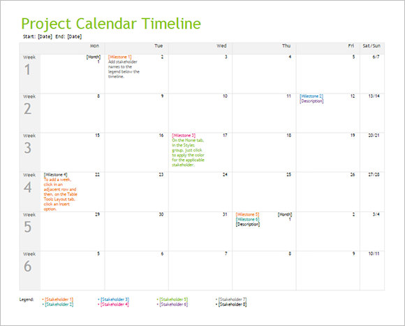 FREE 10 Calendar Timeline Templates In Google Docs MS Word Pages 