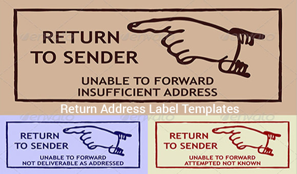 return address label templates