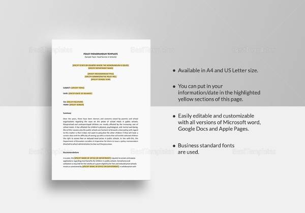 memo template google docs