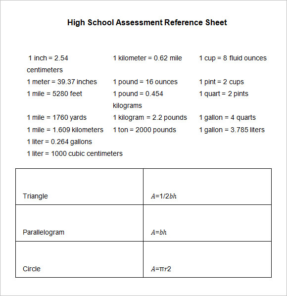 12+ Sample Reference Sheets Sample Templates