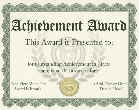 school award certificate template