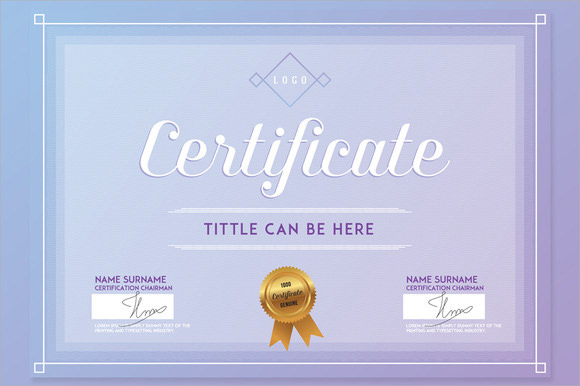 school certificate template design