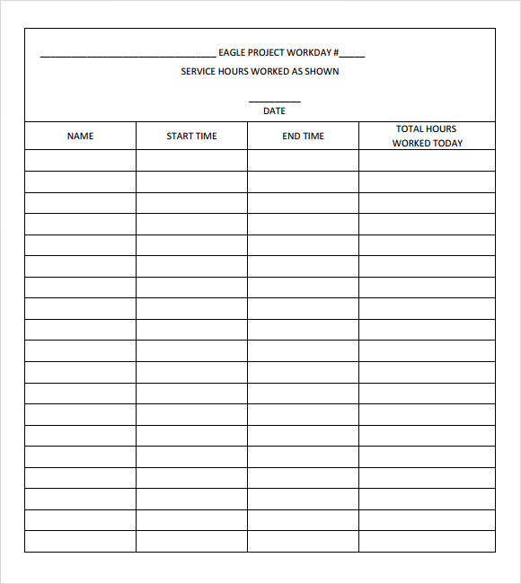sign up sheet template pdf