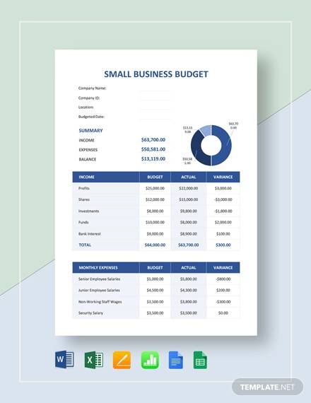 small business budget template1