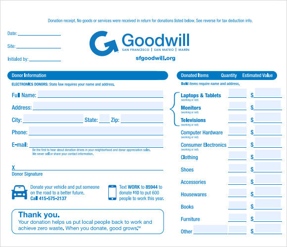 salary slip google sheets Donation Templates Samples, Free Format Examples, Receipt  9