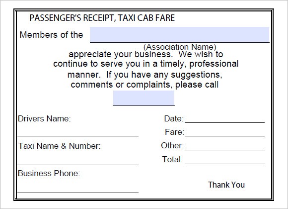 free 18 taxi receipt templates in google docs google sheets excel