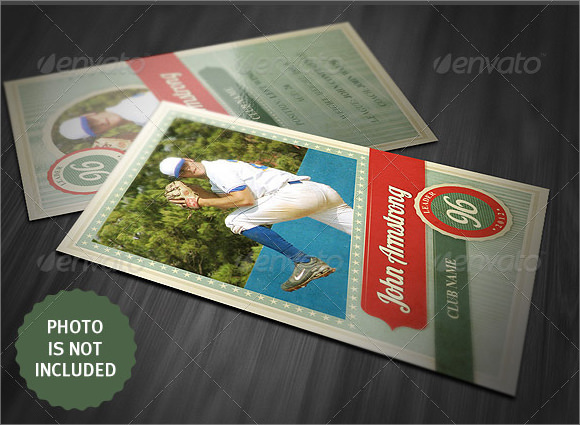 trading card template photoshop