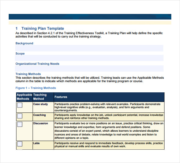 FREE 15+ Sample Training Plan Templates in MS Word Pages
