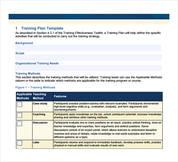 Training Proposal Template