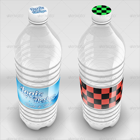 water bottle label template photoshop