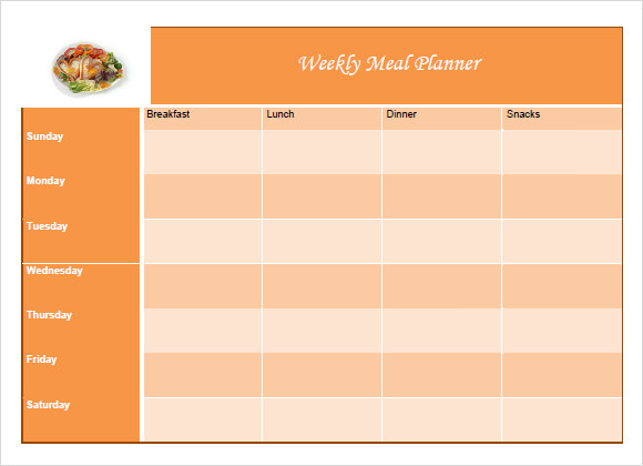 free 10 meal planning samples in pdf ms word