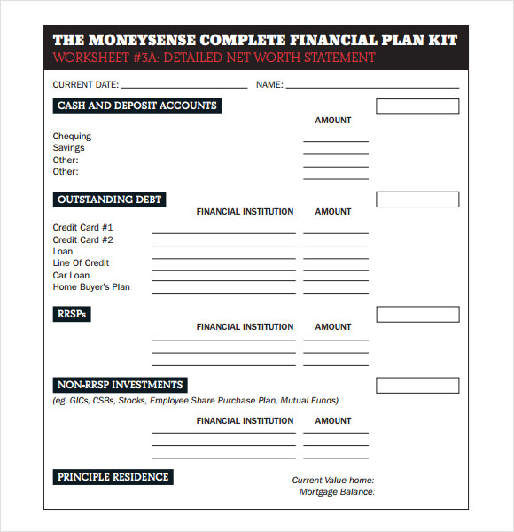 FREE 13+ Financial Plan Samples In PDF | Word | Excel ...