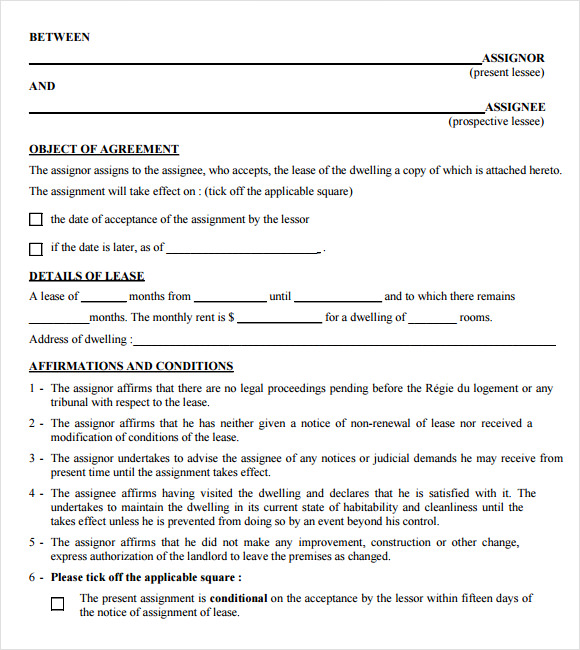 employee assignment agreement