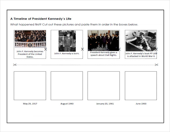 biography timeline template pdf