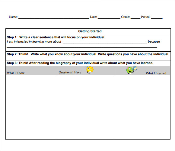 personal history timeline template