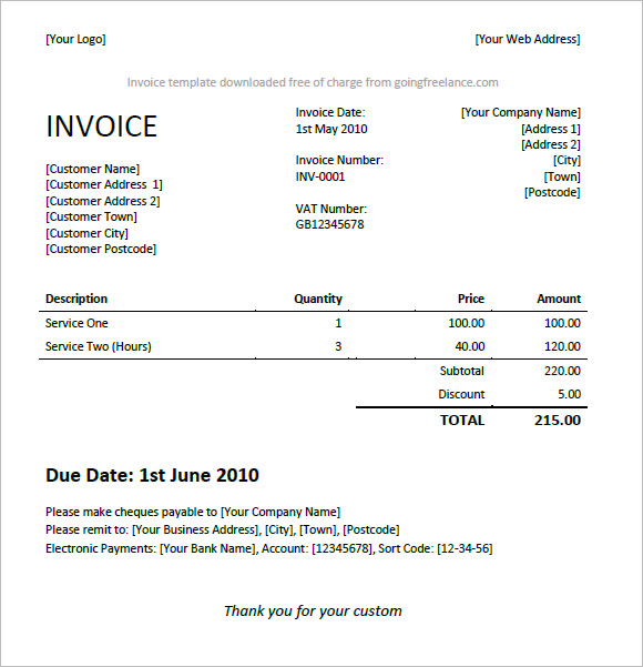 goingfreelance invoice template