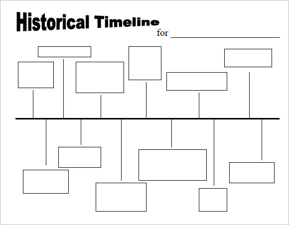 kids history timeline template word