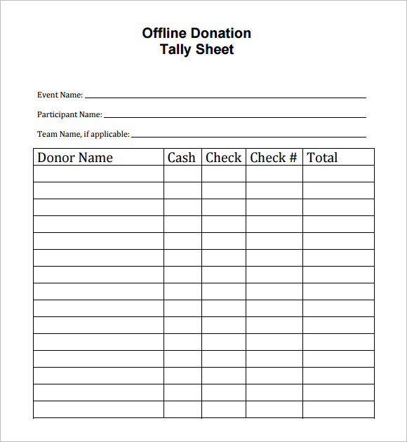 FREE 10+ Sample Donation Sheet Templates in Google Docs | Google Sheets ...