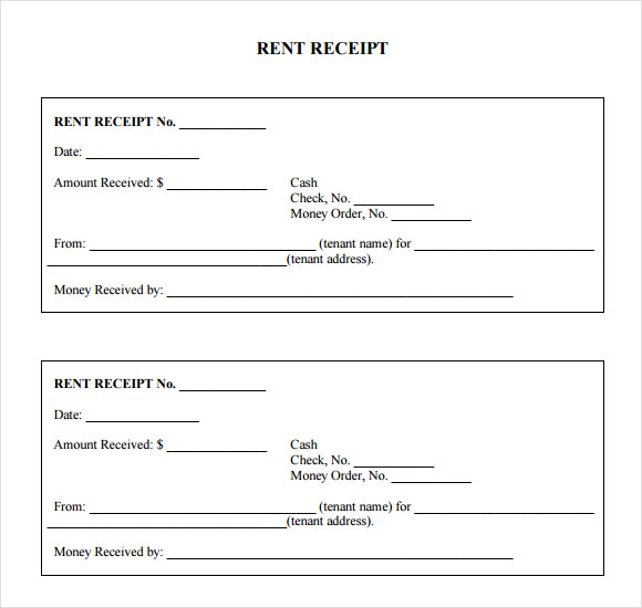 Rent Receipt Template Google Docs