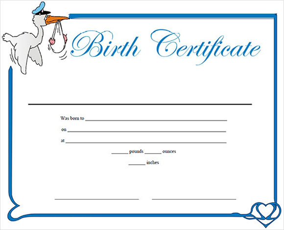 FREE 12+ Birth Certificate Templates in Free Examples ...