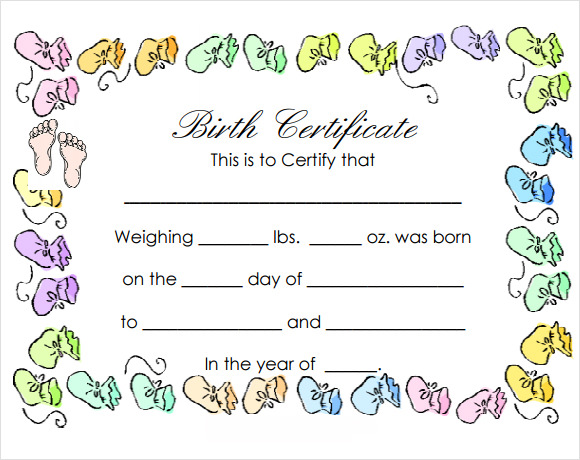sample birth certificate template1
