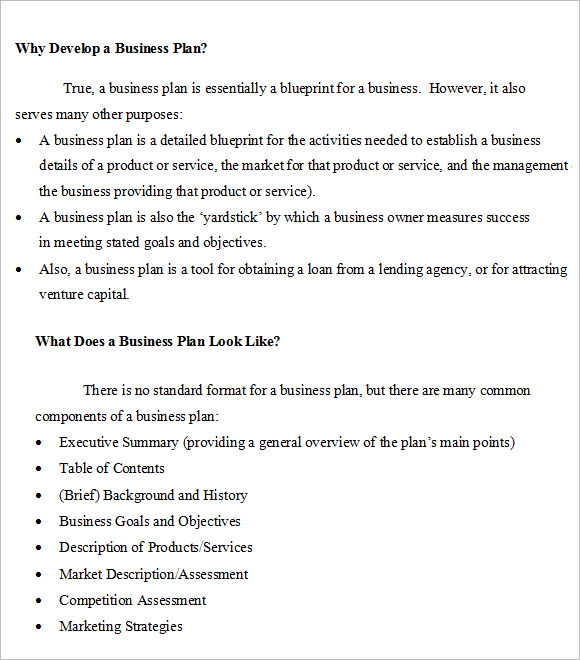 Goals objectives business plan sample