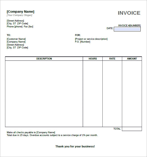 FREE 12+ Service Invoice Templates in Google Docs Google Sheets