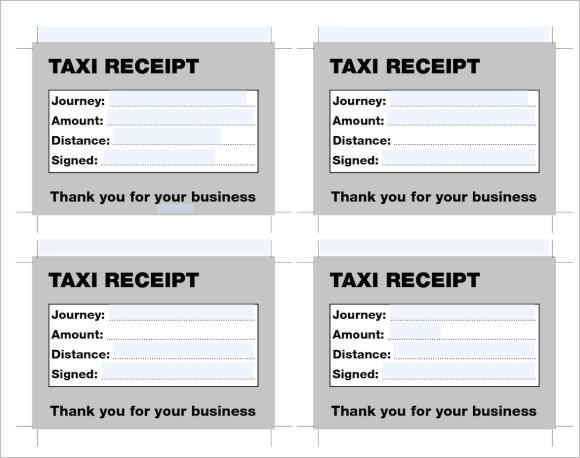 17 taxi receipt template free samples examples format