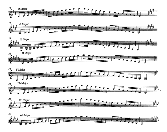 printable clarinet fingering chart