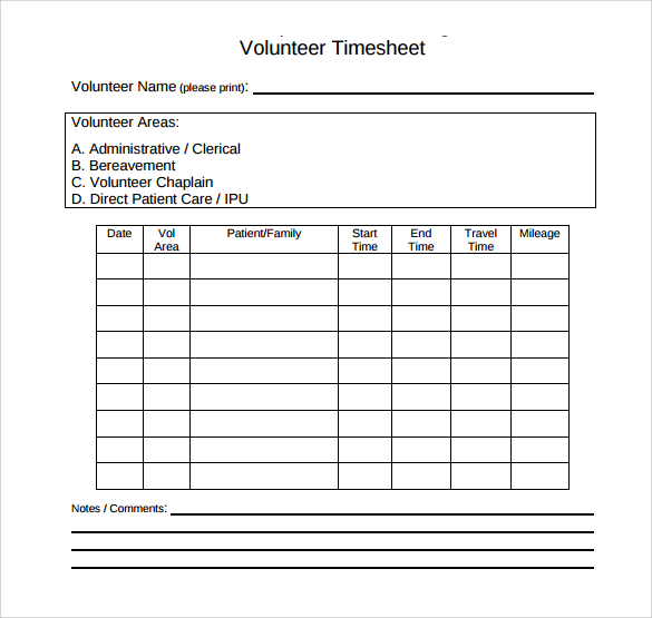 Volunteer Timesheet – 9+ Free Samples , Examples , Format hr diagram time 