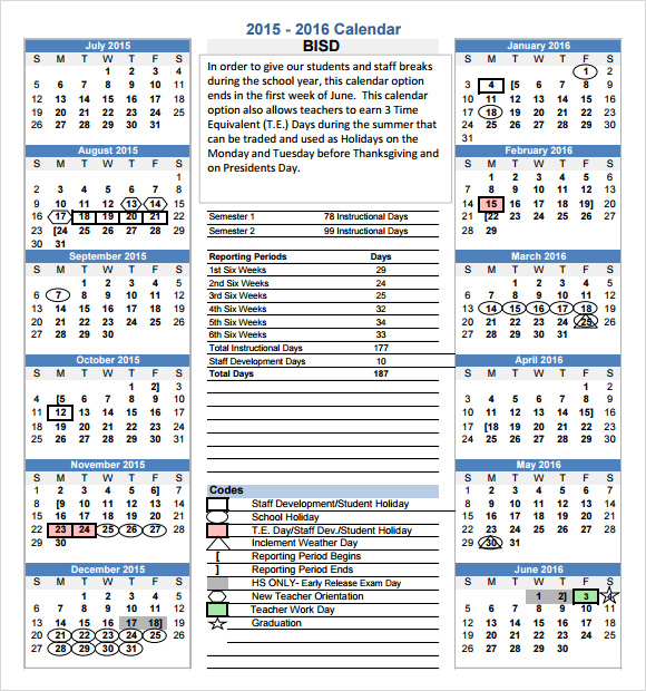 2015 calendar template download