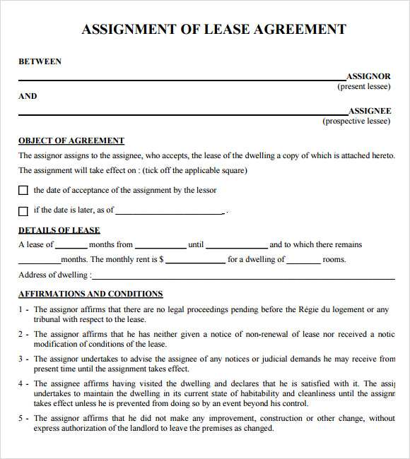 Printable Lease Agreement Free