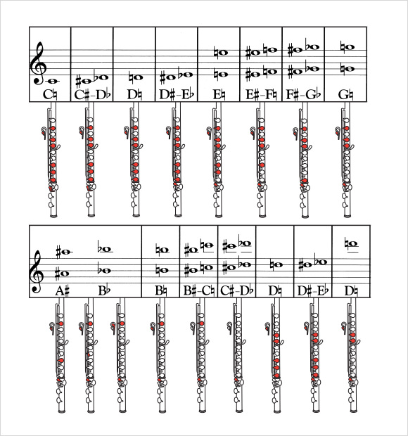 Finger Chart For Flute Beginners