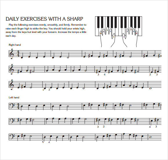 piano key notes chart