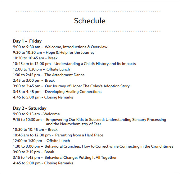 Off Site Meeting Agenda Template