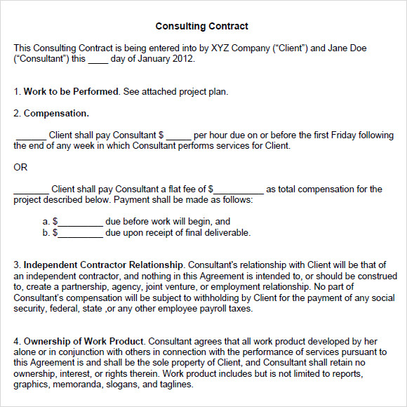 FREE 14+ Sample Consulting Agreement Templates in PDF | MS Word ...