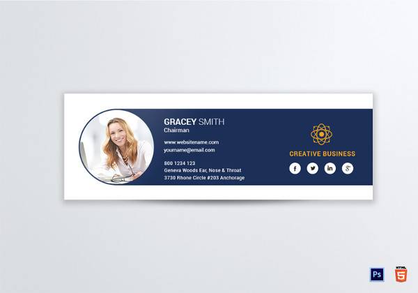 creative business email signature template