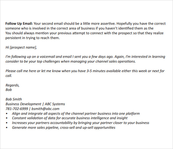 FREE 5 Sample Follow Up Emails In PDF   Follow Up Email Template Sales 